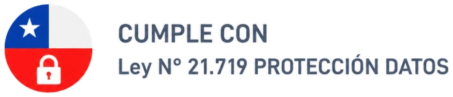 Cumple con la Ley N.° 21.719 de protección de datos